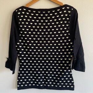 Banned Apparel Boat Neck Knit Top Black Size Large